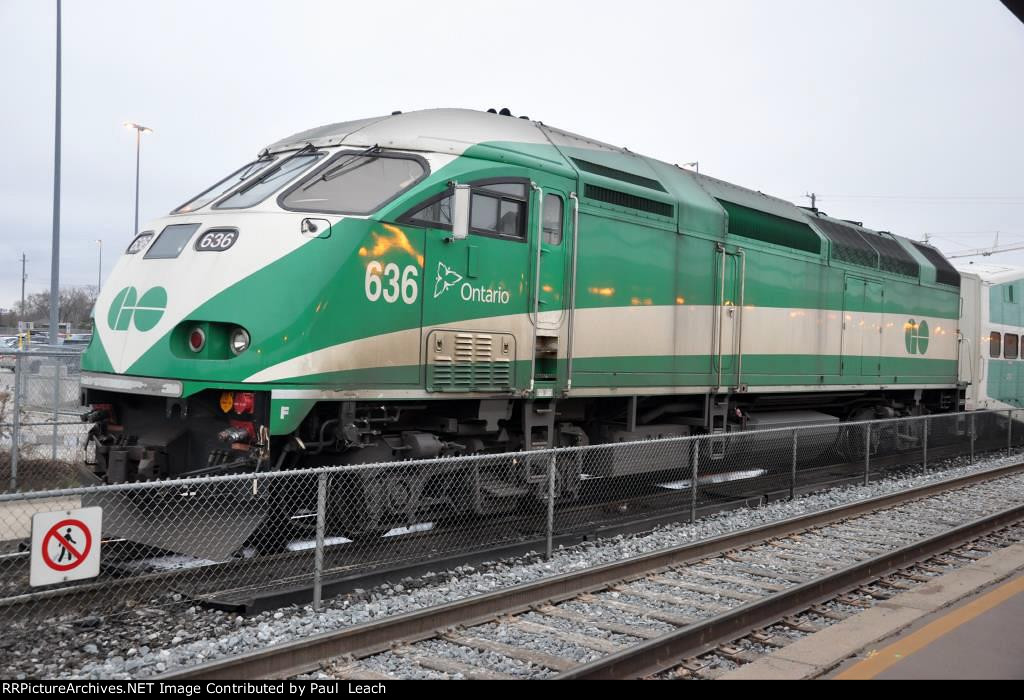 Outbound commuter waits to depart the station